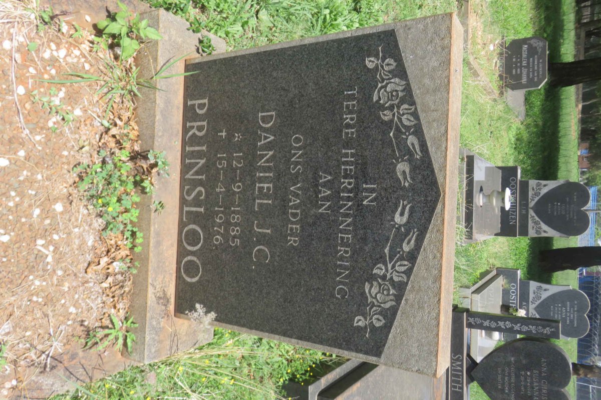 PRINSLOO Daniel J.C. 1885-1976