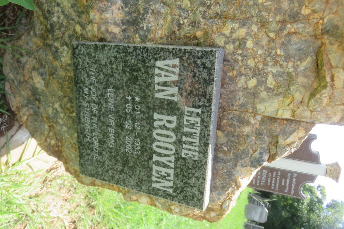 ROOYEN Lettie, van 1933-2002