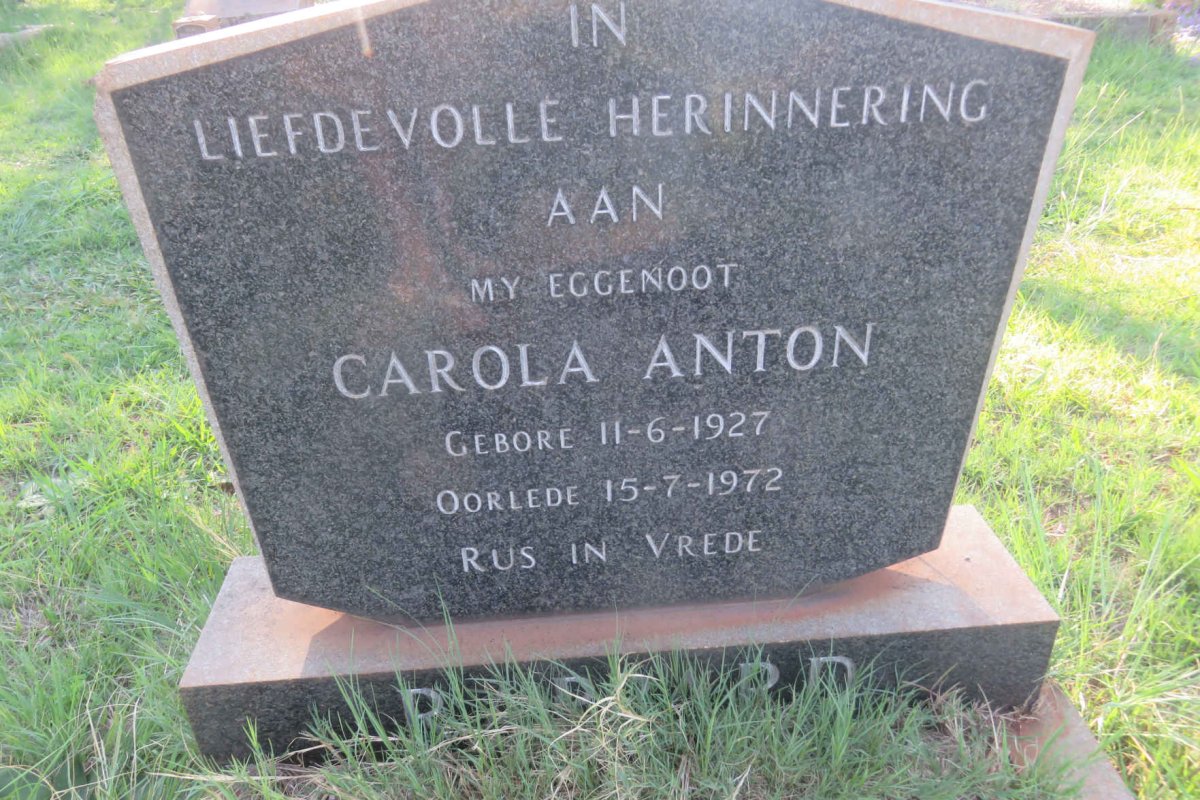 RAPPARD Carola Anton 1927-1972