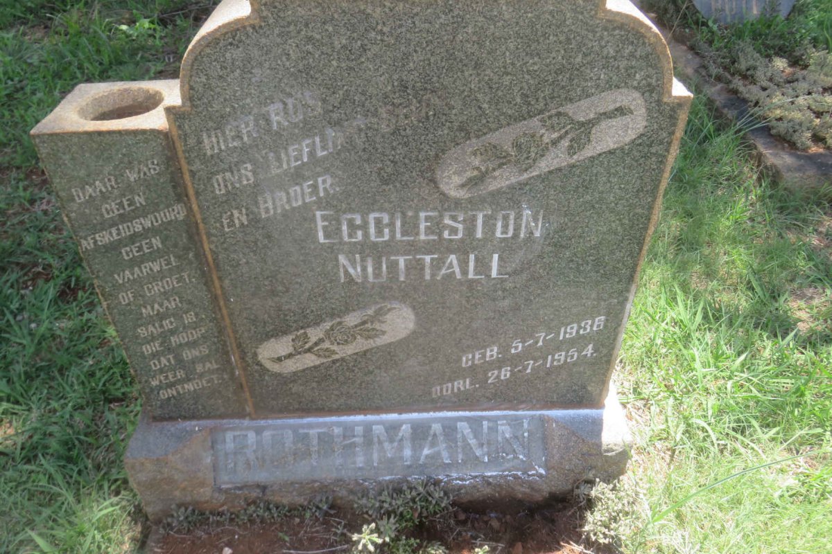 ROTHMANN Eggleston Nuttall 1936-1954