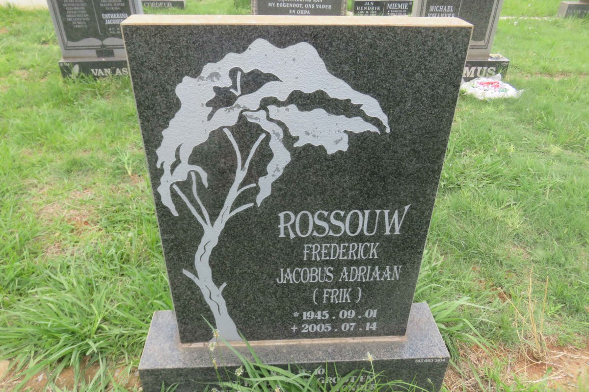 ROSSOUW Frederick Adriaan 1945-2005