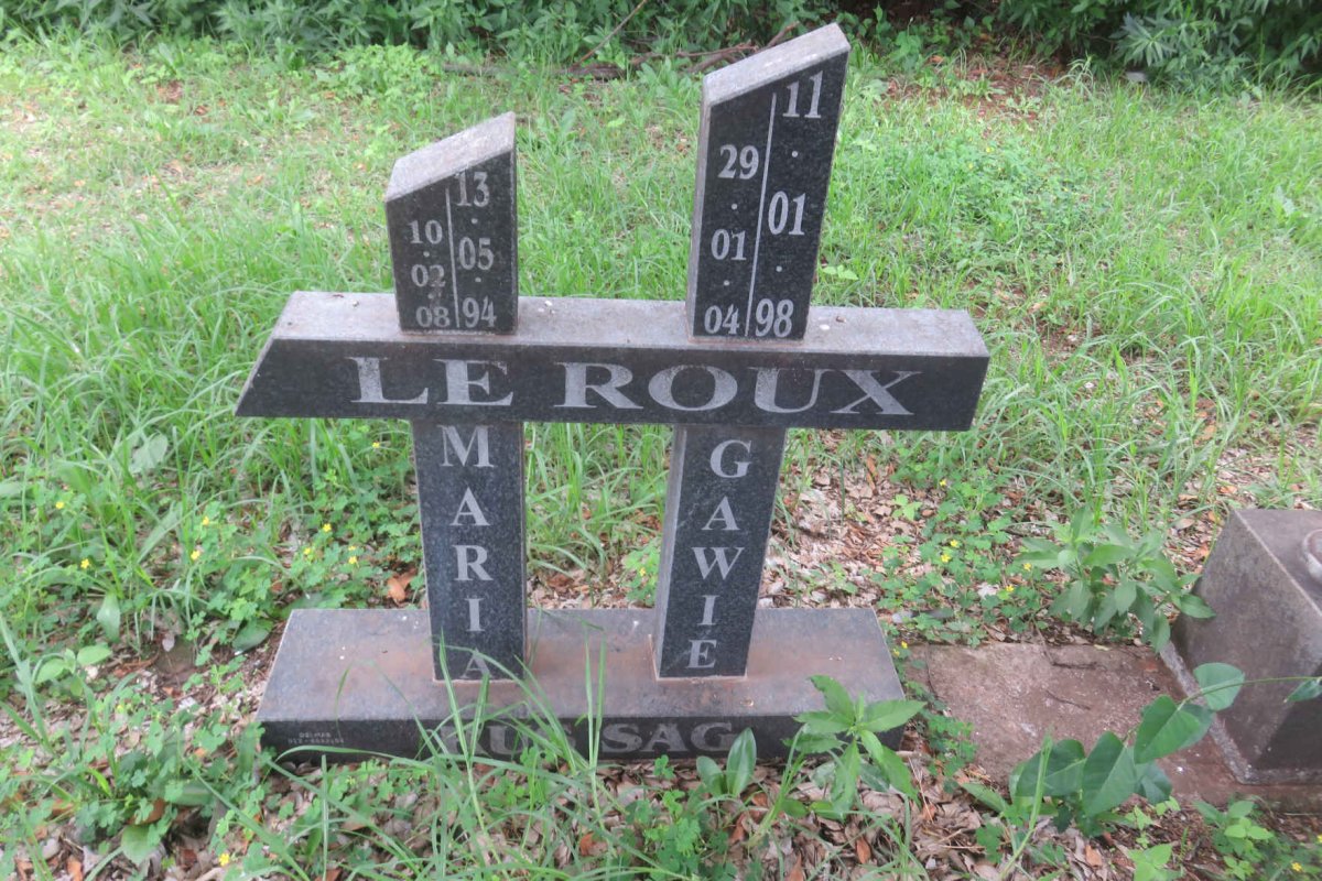 ROUX Gawie, le 1904-1998 &amp; Maria 1908-1994