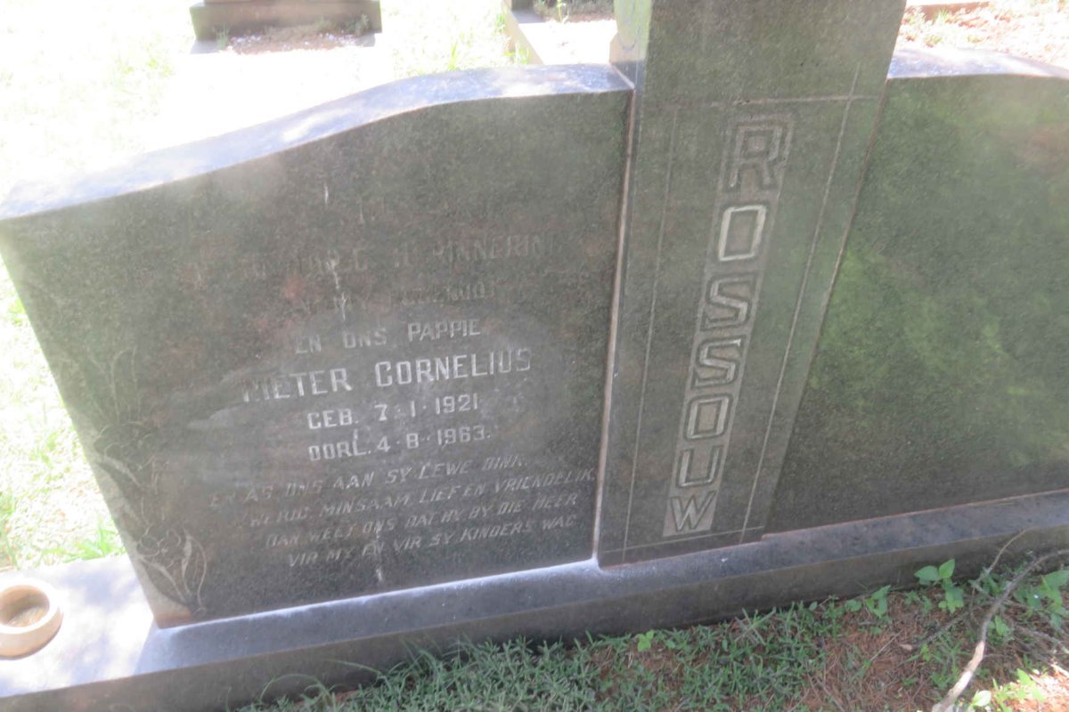 ROSSOUW Pieter Cornelius 1921-1963