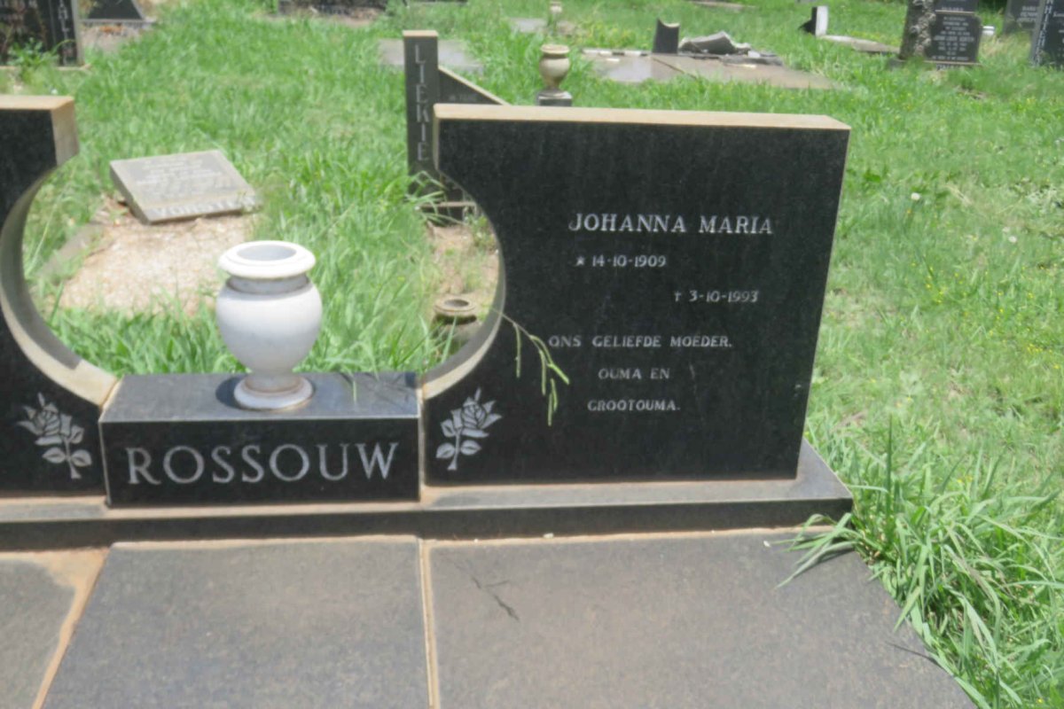 ROSSOUW Jan Adriaan 1905-1981 & Johanna Maria 1909-1993 _2