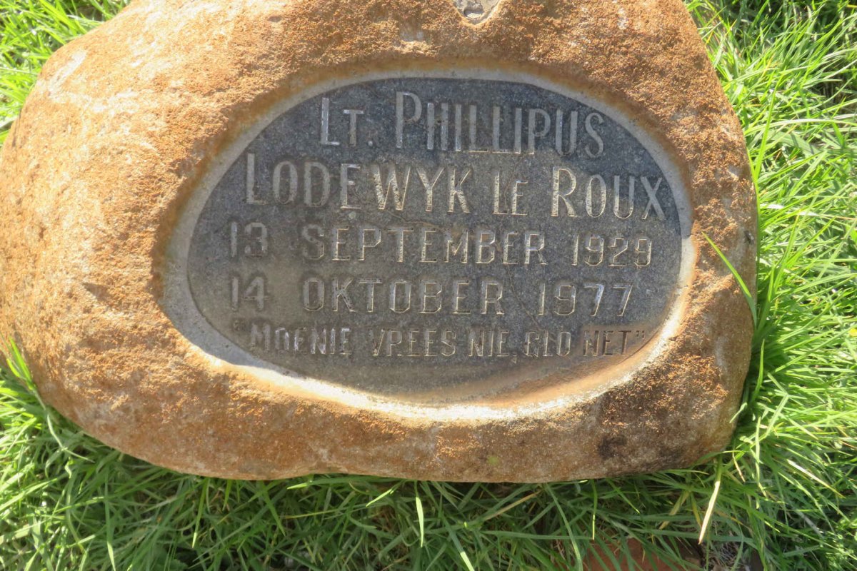 ROUX Phillipus Lodewyk, le 1929-1977
