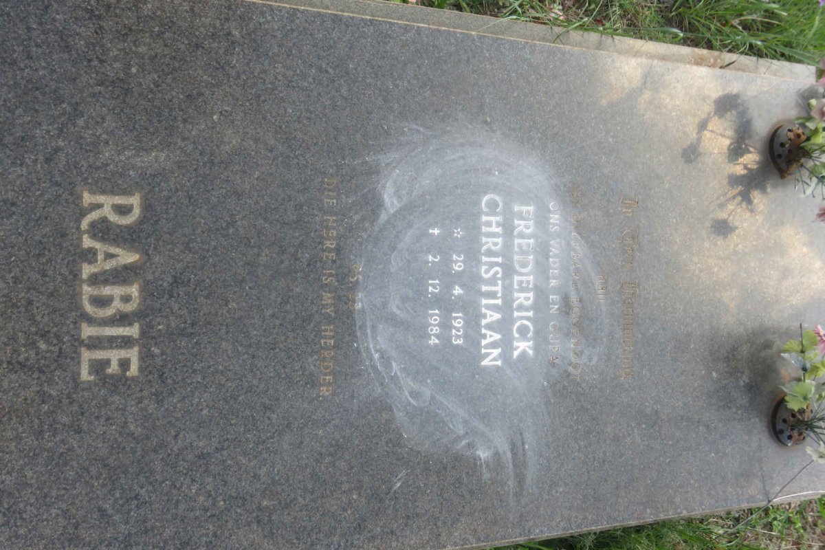 RABIE Frederick Christiaan 1923-1984
