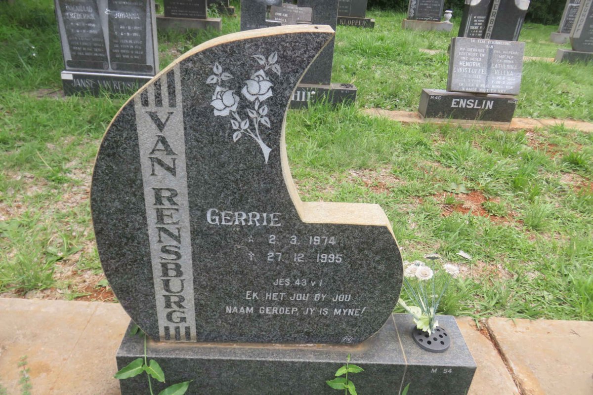 RENSBURG Gerrie, van 1974-1995