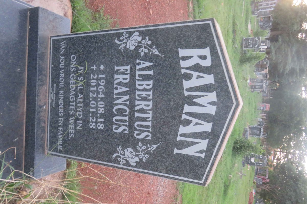 RAMAN Albertus Francus 1964-2012