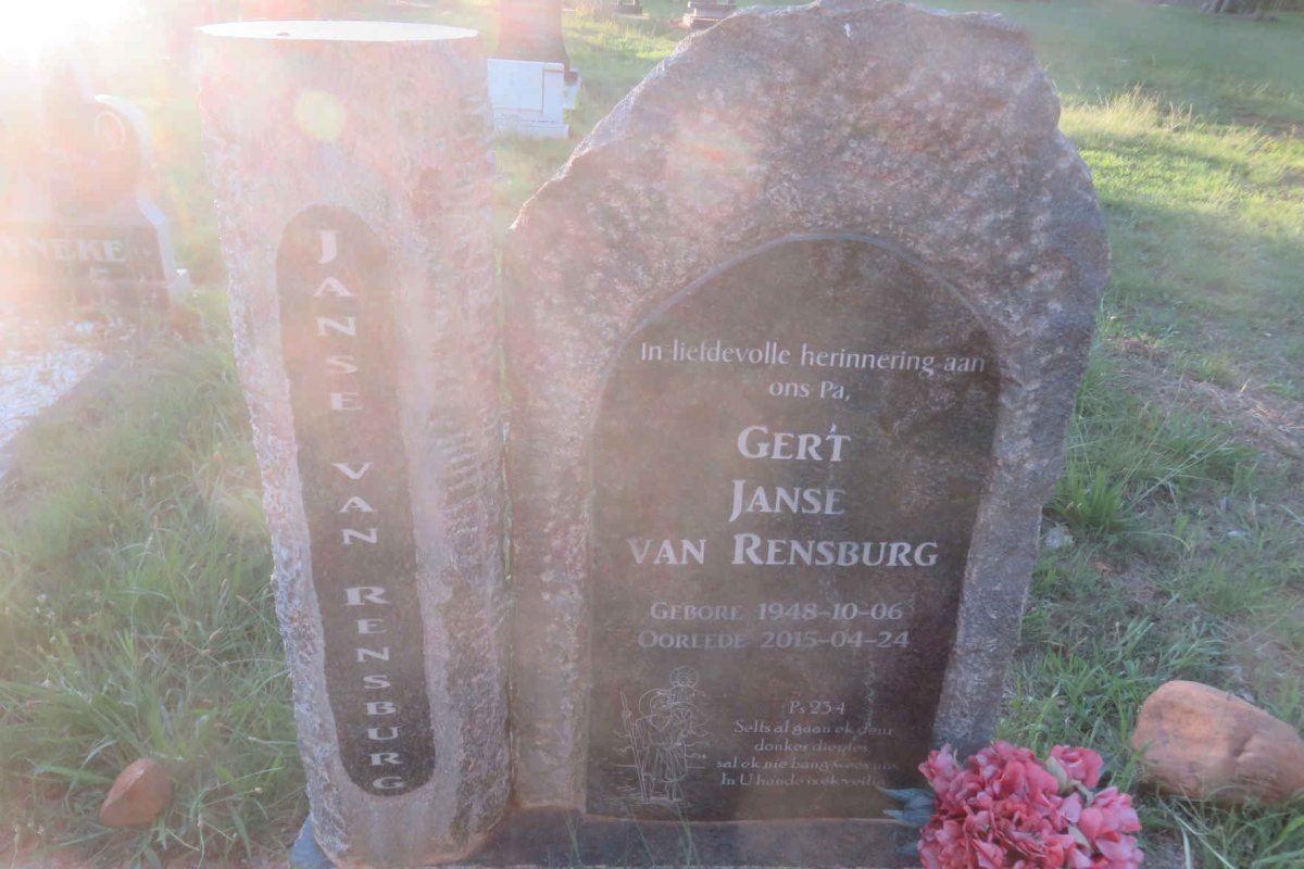 RENSBURG Gert, Janse van 1948-2015