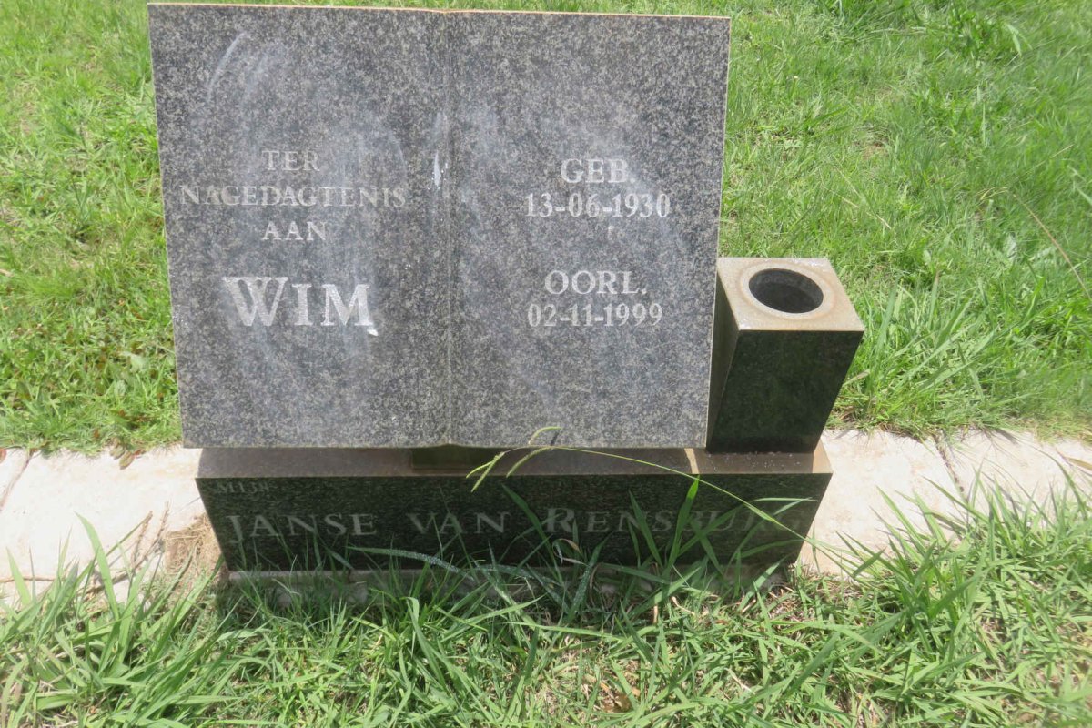 RENSBURG Wim, Janse van 1930-1999