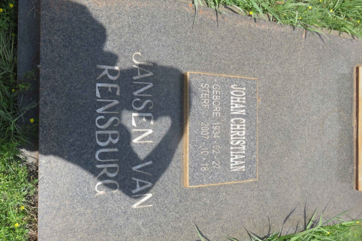 RENSBURG Johan Christiaan, Jansen van 1934-2007 :: JANSEN VAN RENSBURG Marthinus Ezaias 1958-1973