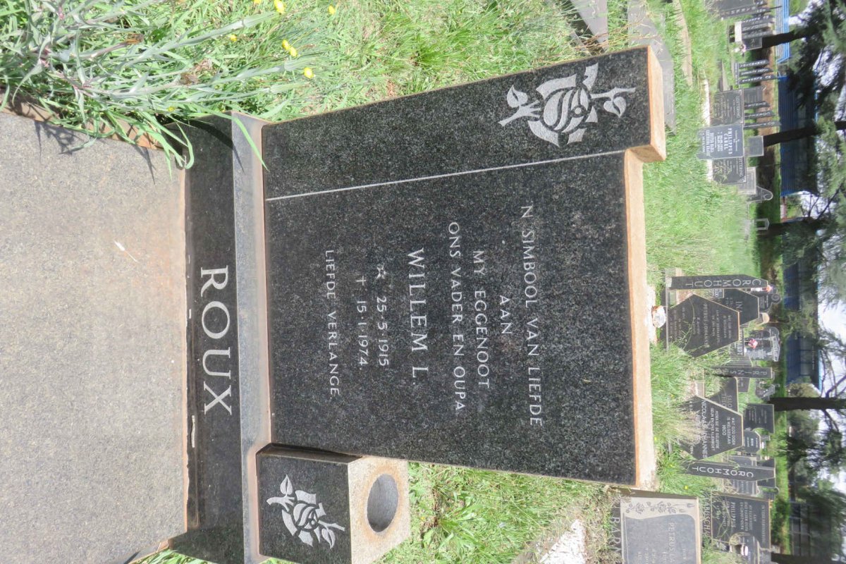 ROUX Willem L. 1915-1974