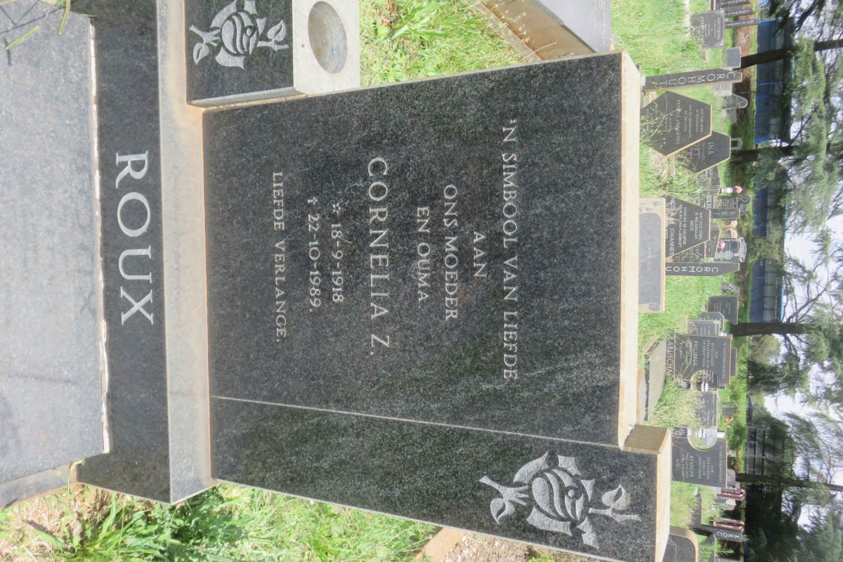ROUX Cornelia Z. 1918-1989