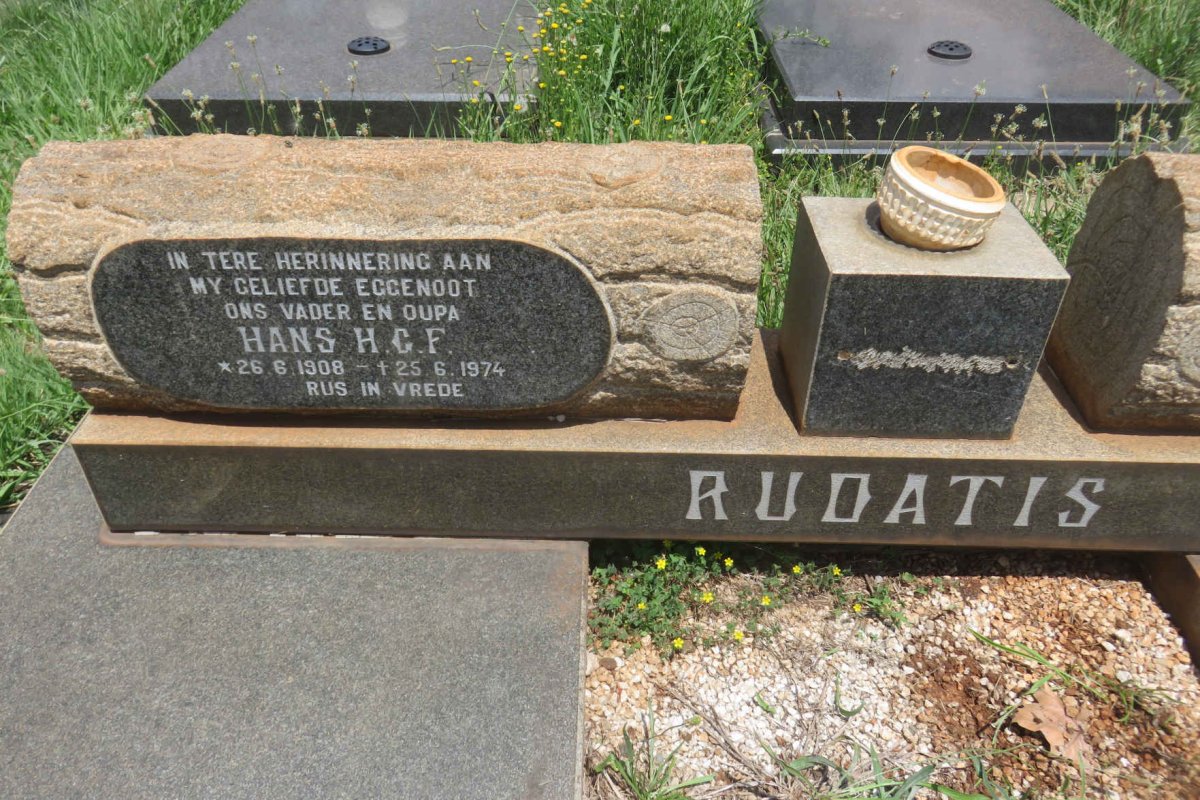 RUDATIS H.G.F. 1908-1974
