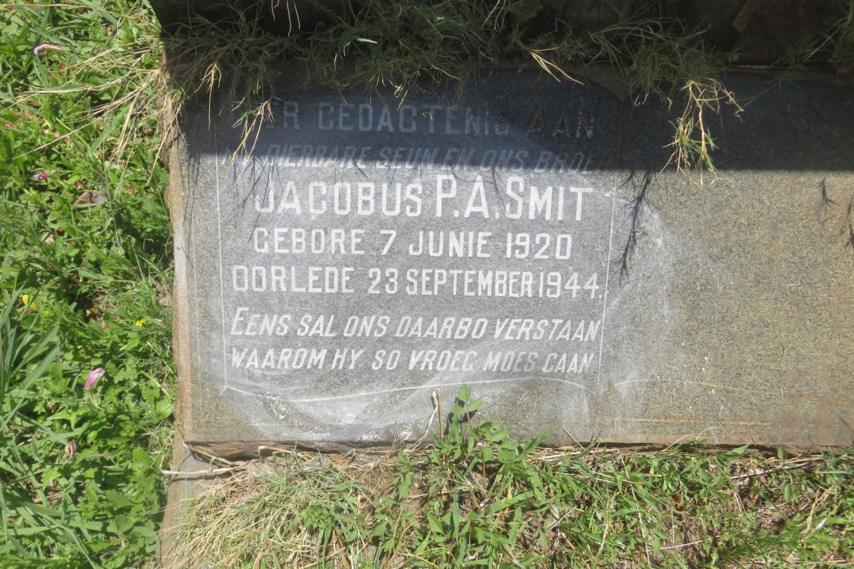 SMIT Jacobus P.A. 1920-1944
