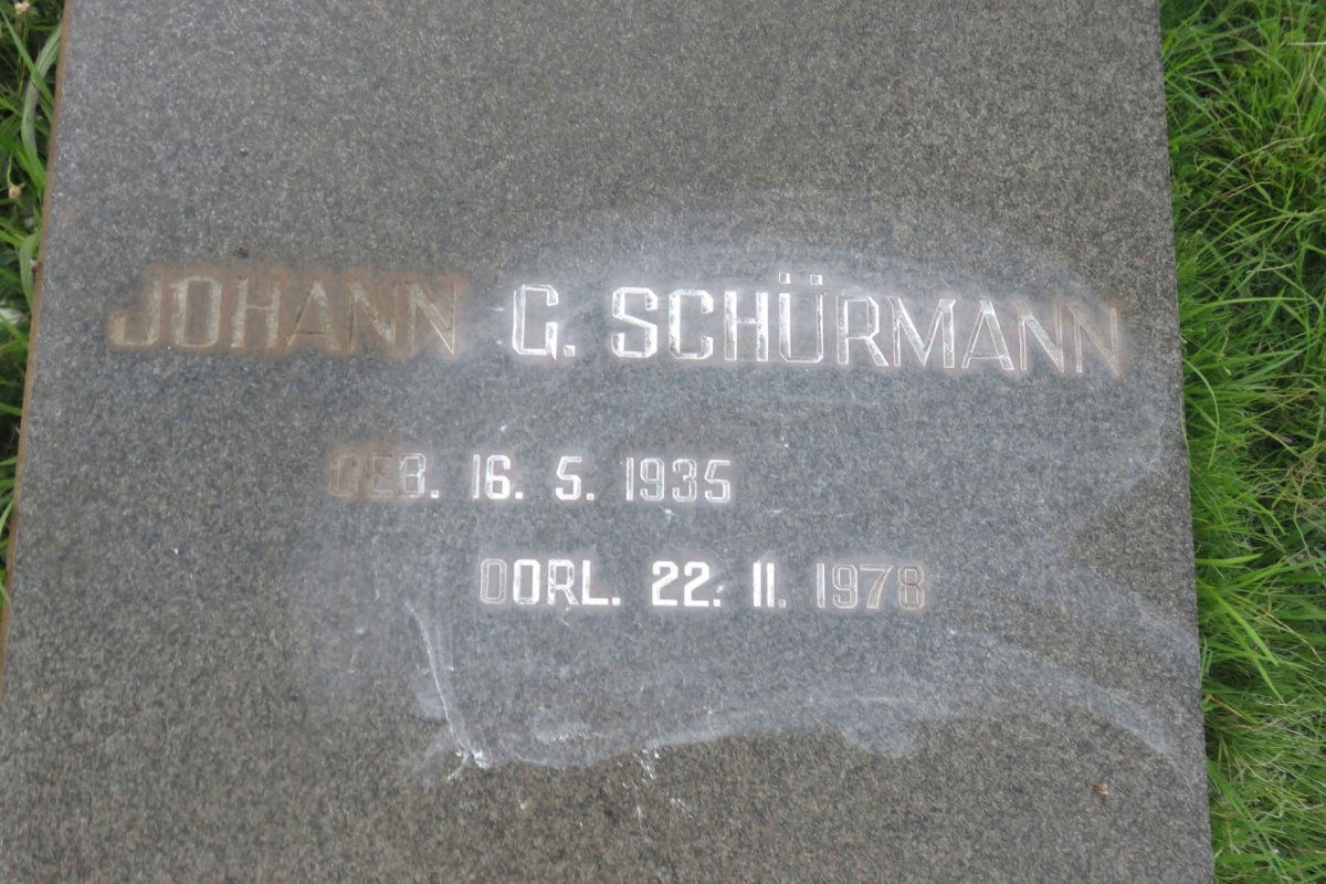 SCHURMANN Johann 1935-1978