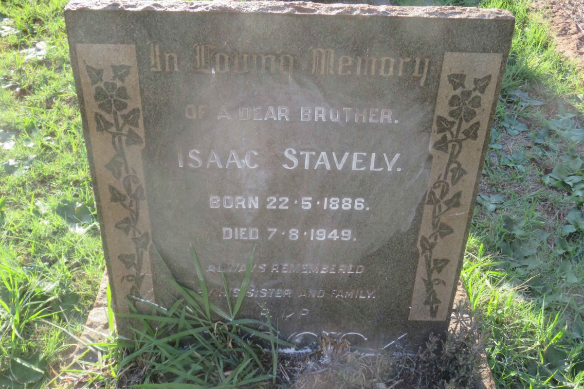 STAVELY Isaac 1886-1949