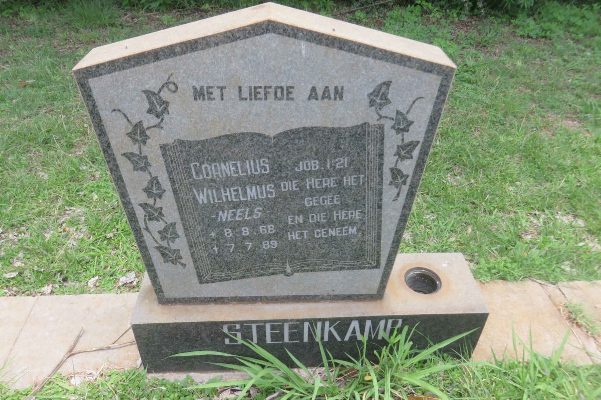 STEENKAMP Cornelius Wilhelmus 1968-1989