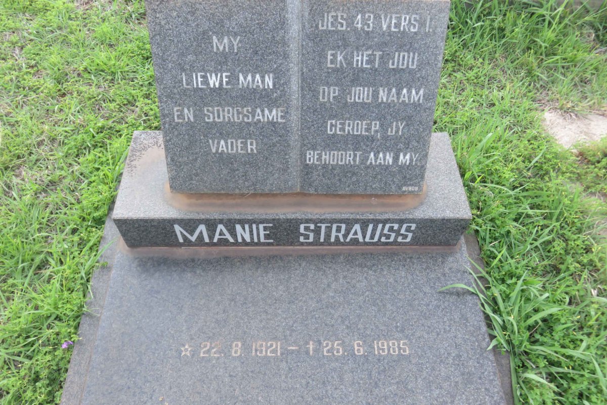 STRAUSS Manie 1921-1985