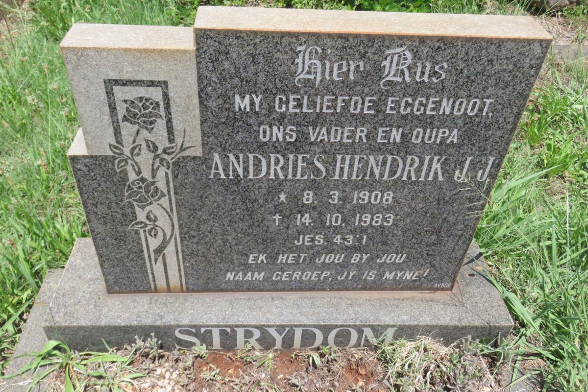 STRYDOM Andries Hendrik J.J. 1908-1983