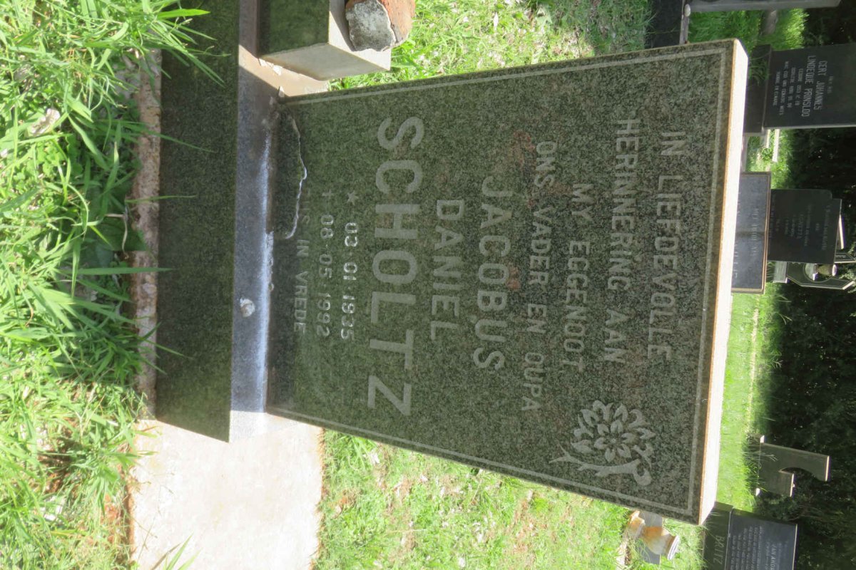 SCHOLTZ Jacobus Daniel 1935-1992