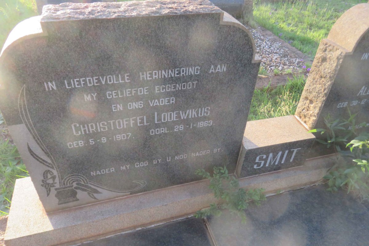 SMIT Christoffel Lodewikus 1907-1963 &amp; Aletta Catherina G. 1910-1999