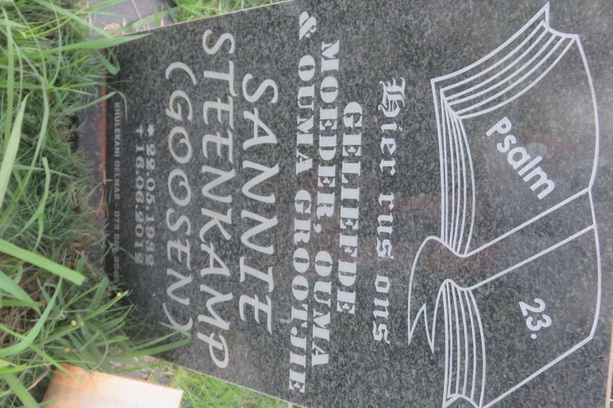STEENKAMP Sannie nee GOOSEN 1932-2012
