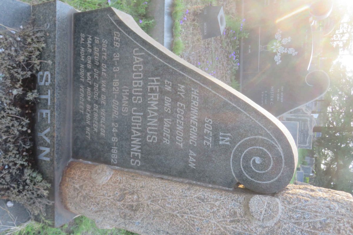 STEYN Hermanus Jacobus Johannes 1921-1962