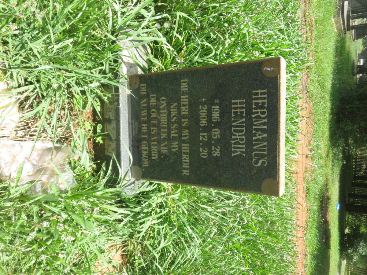 STEYN Hermanus Hendrik 1916-2006