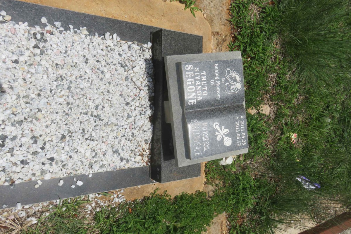 SEGONE Thuto Siyanda 2011-2011