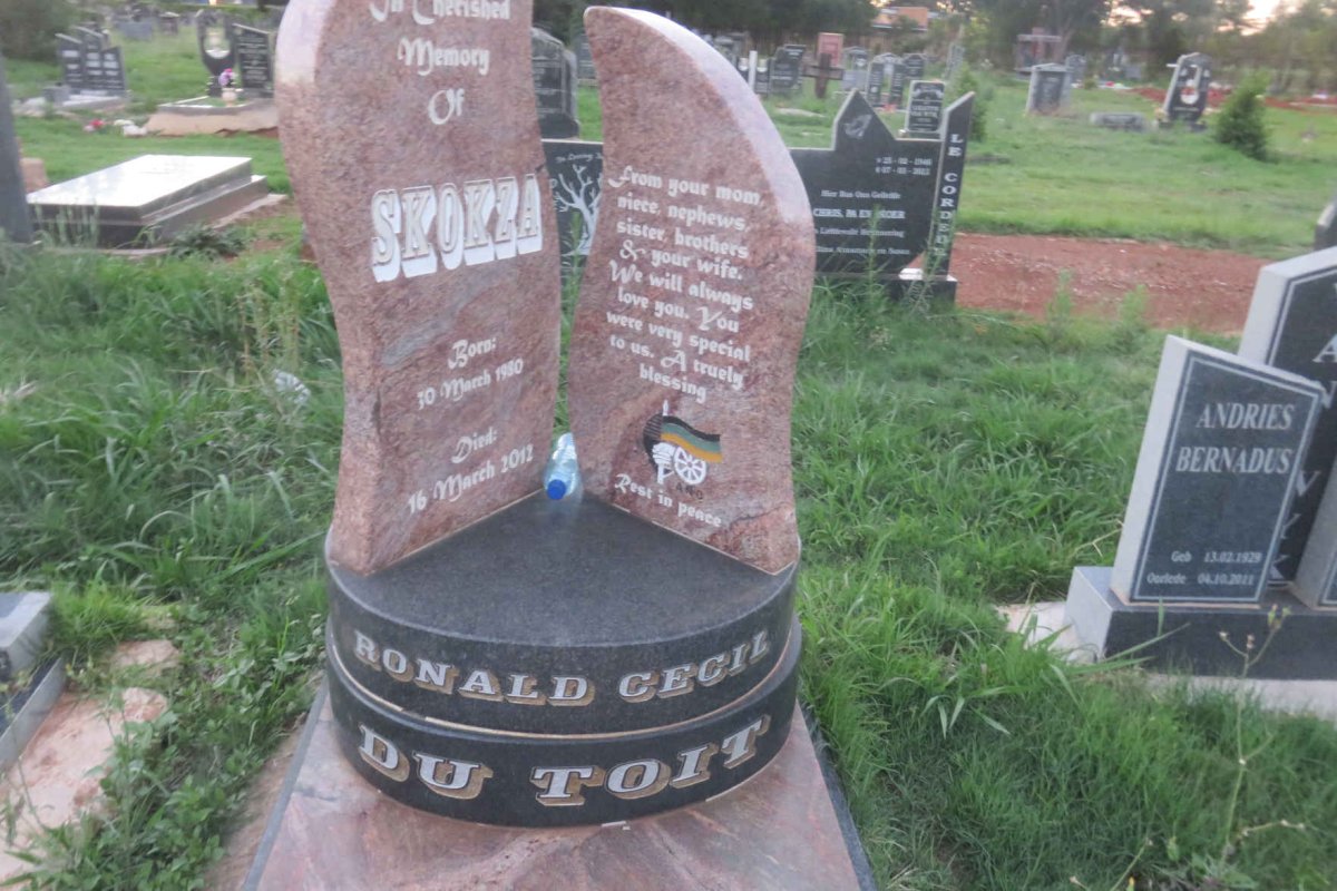 TOIT Ronald Cecil, du 1980-2012