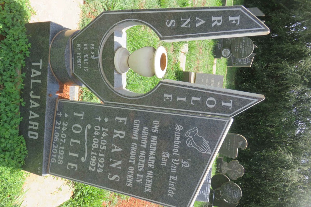 TALJAARD Frans 1924-1992 &amp; Tolie 1928-2016
