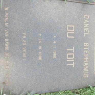 TOIT Daniel Stephanus, du 1900-1980
