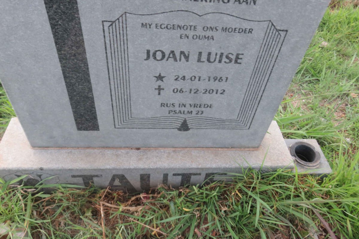 TAUTE Joan Luise 1961-2012
