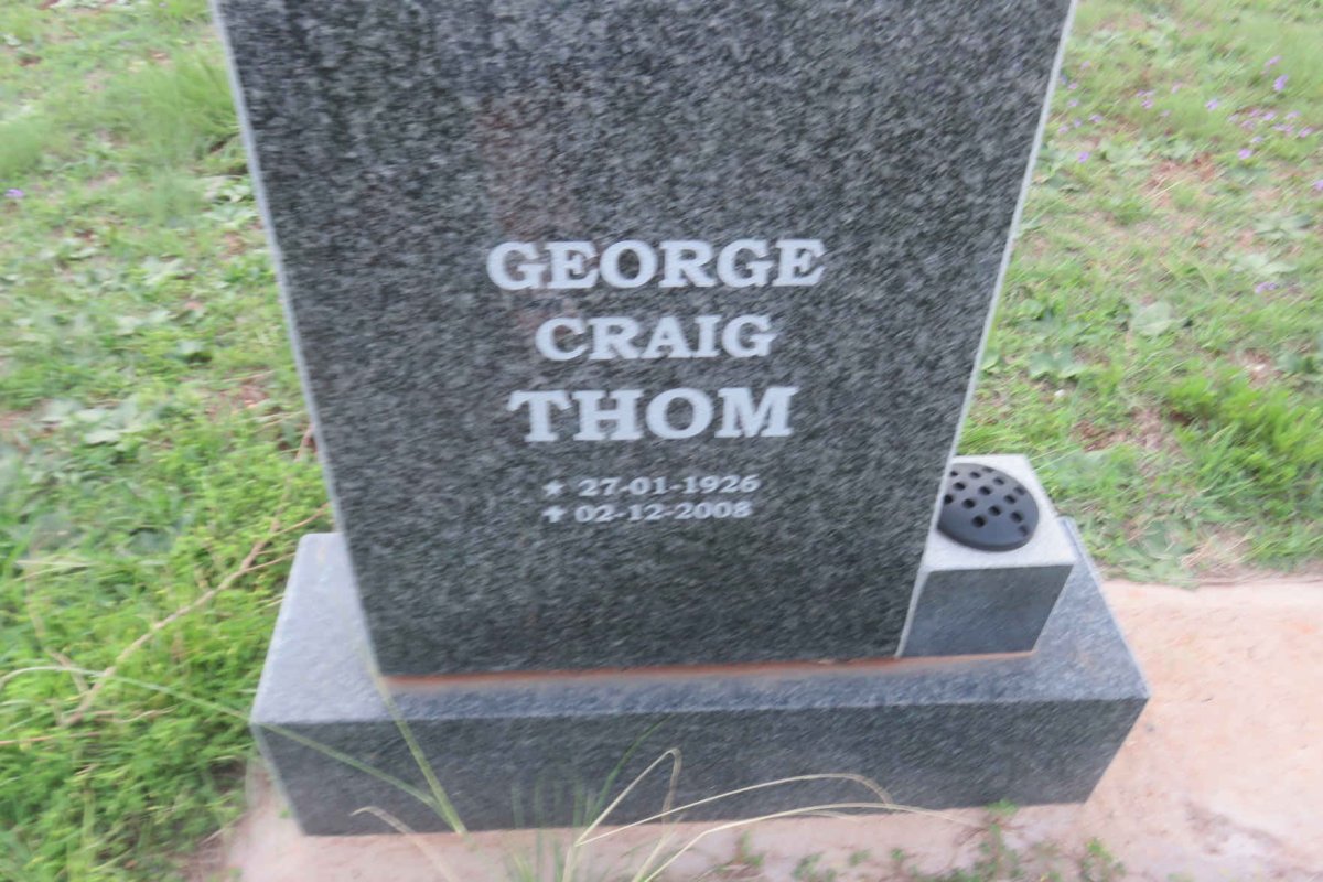 THOM George Craig 1926-2008 &amp; Franci 1931-1986