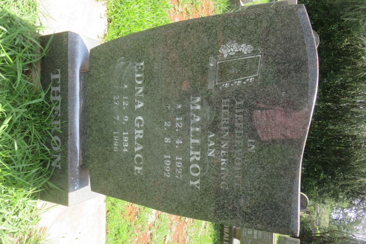 THERON Mallroy 1927-1992 &amp; Edna Grace 1934-1996