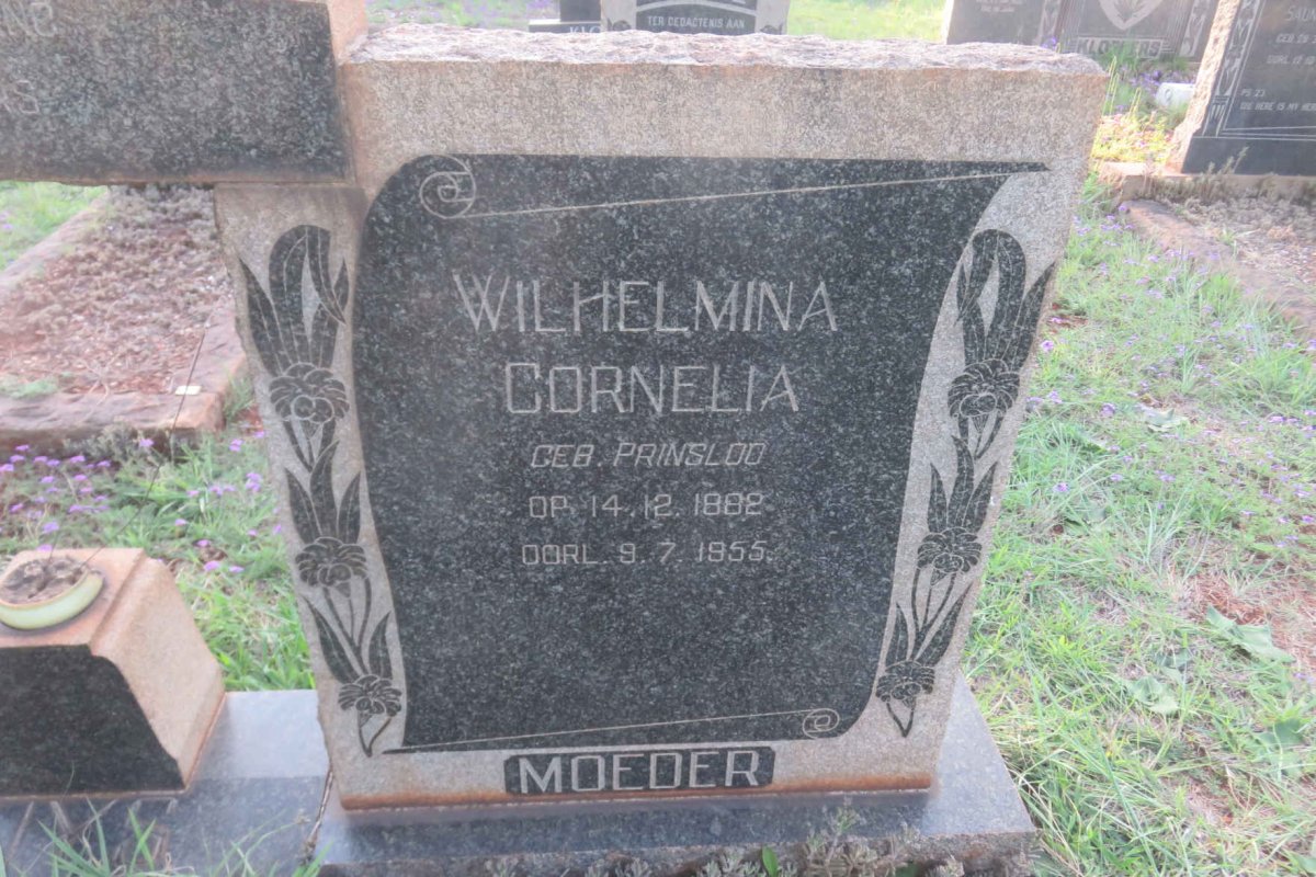 UYS Jacobus Johannes 1874-1955 & Wilhelmina Cornelia PRINSLOO 1882-1955 _2