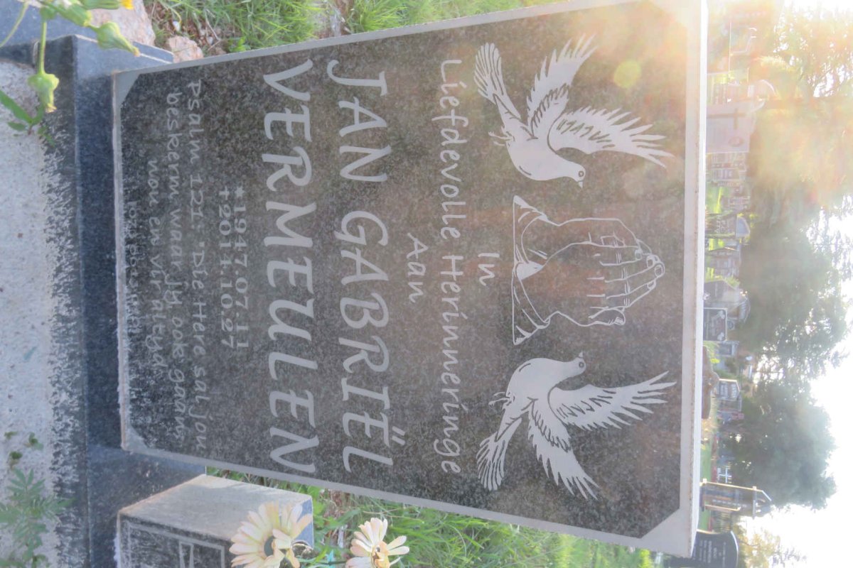 VERMEULEN Jan Gabriel 1947-2014