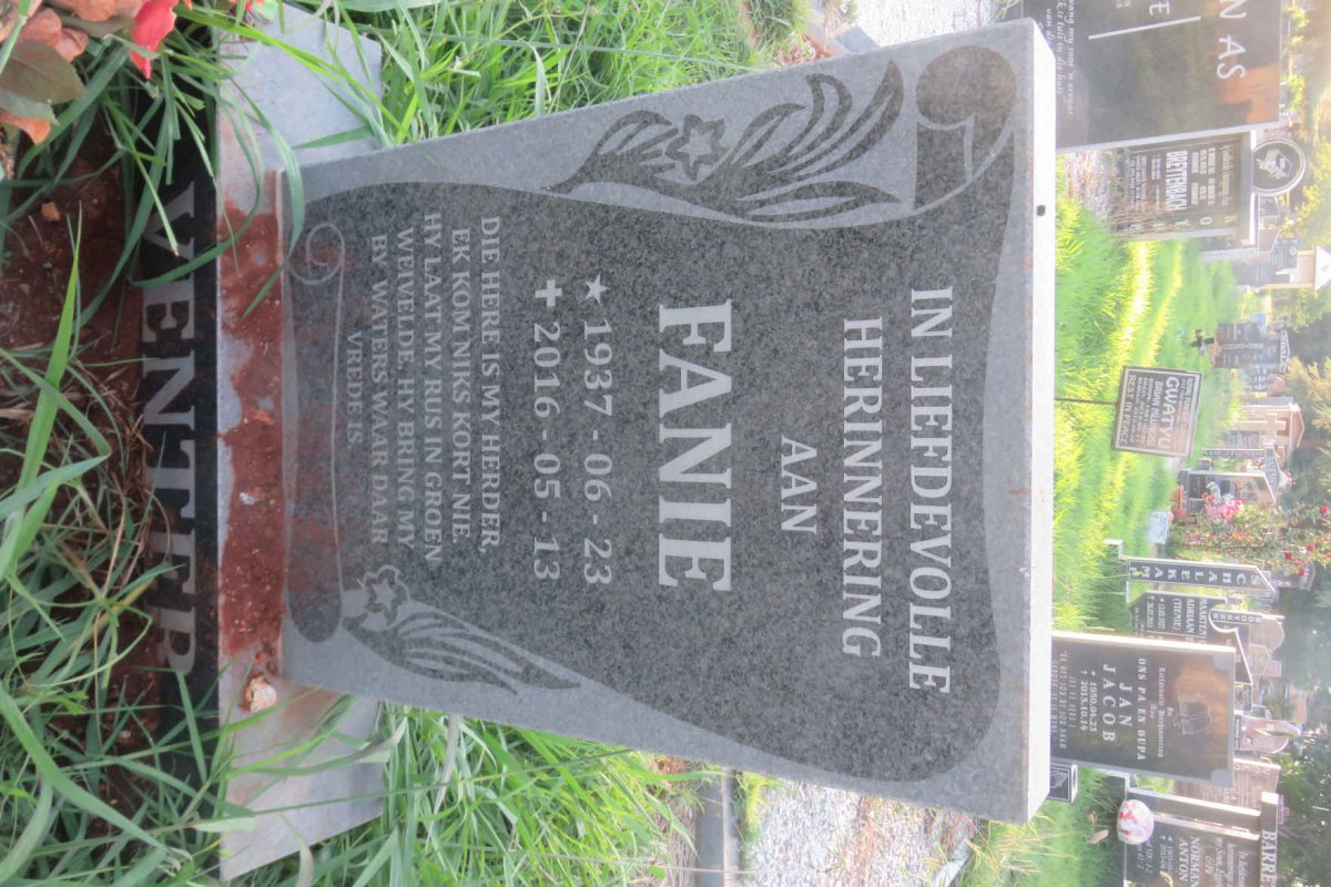 VENTER Fanie 1937-2016