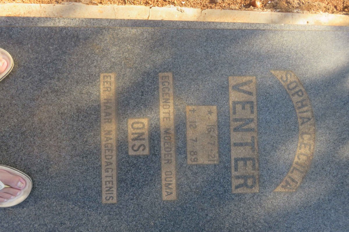 VENTER Sophia Cecilia 1921-1989