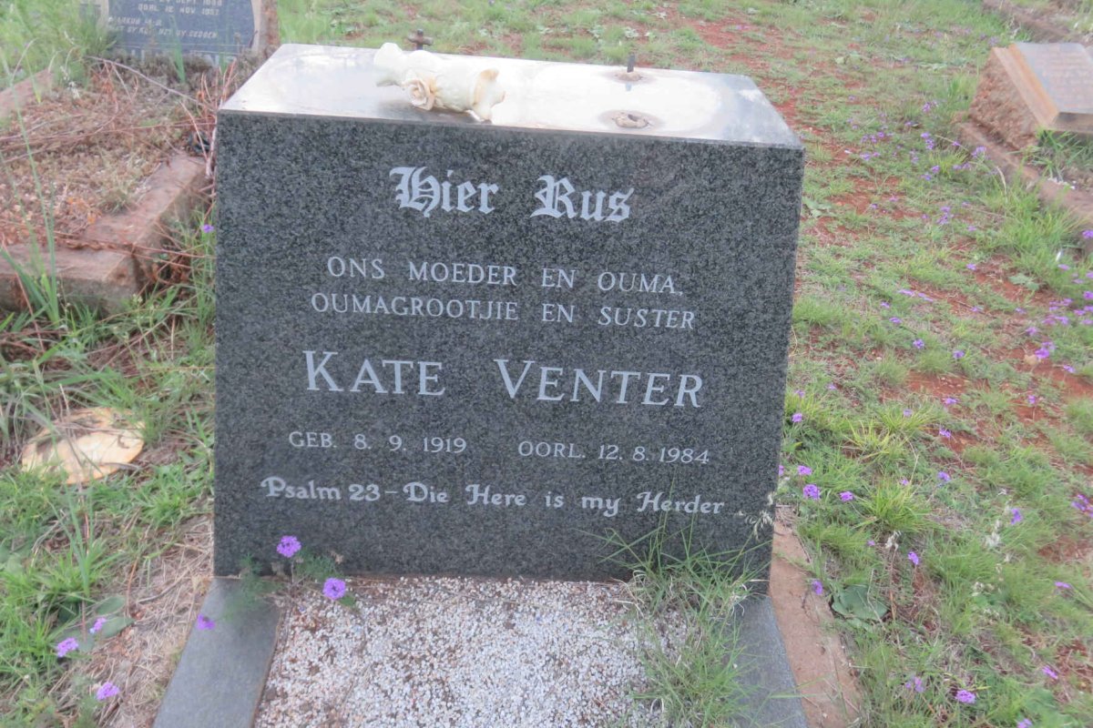 VENTER Kate 1919-1984