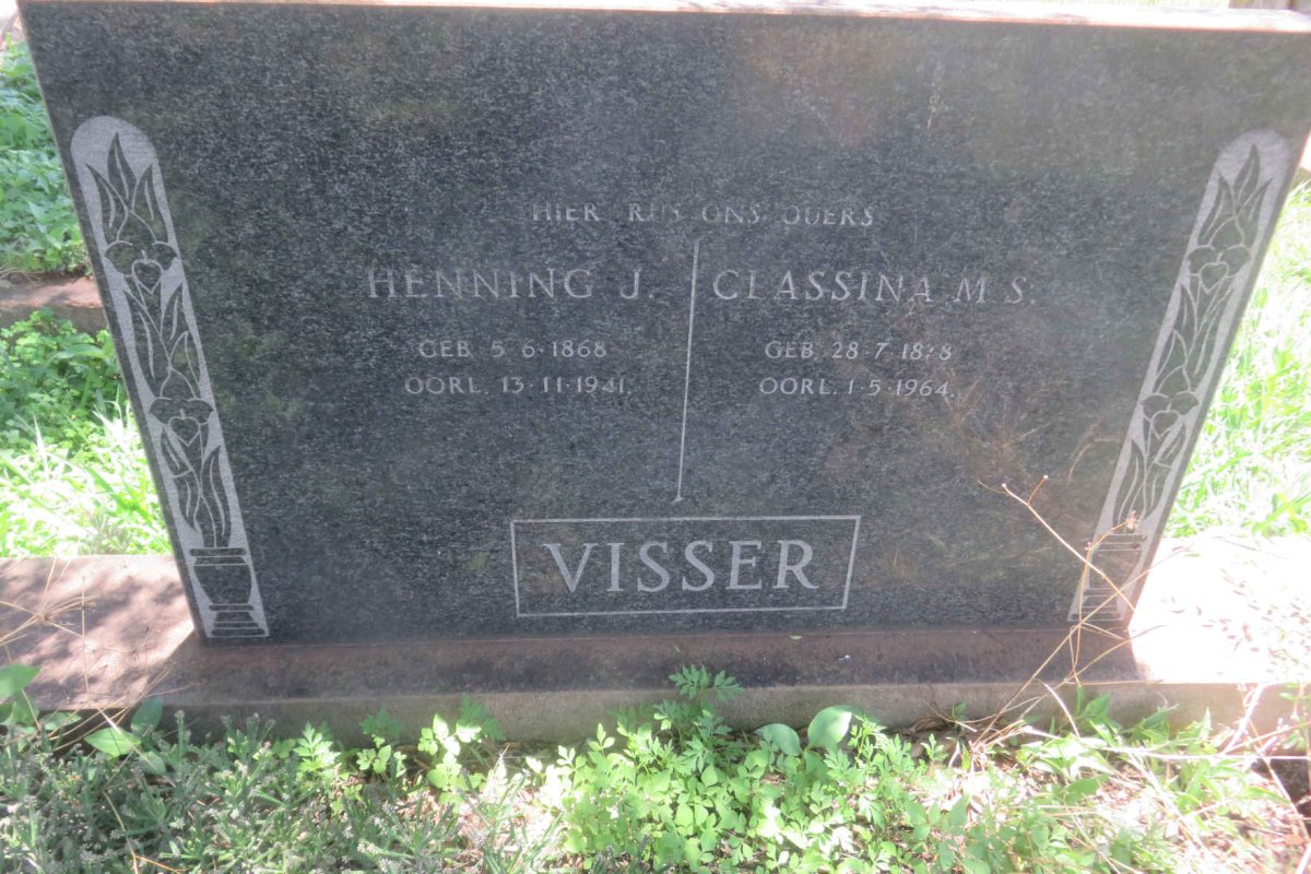 VISSER Henning J. 1868-1941 &amp; Classina M.S. 1878-1964