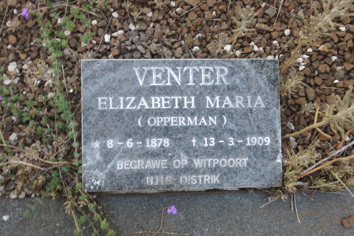 VENTER Cornelius Jacobus 1875-1963 &amp; Maria Magrietha Elizabeth DU PLESSIS 1880-1957