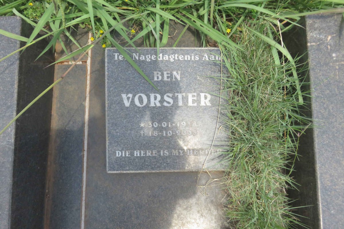 VORSTER Ben 1938-2005