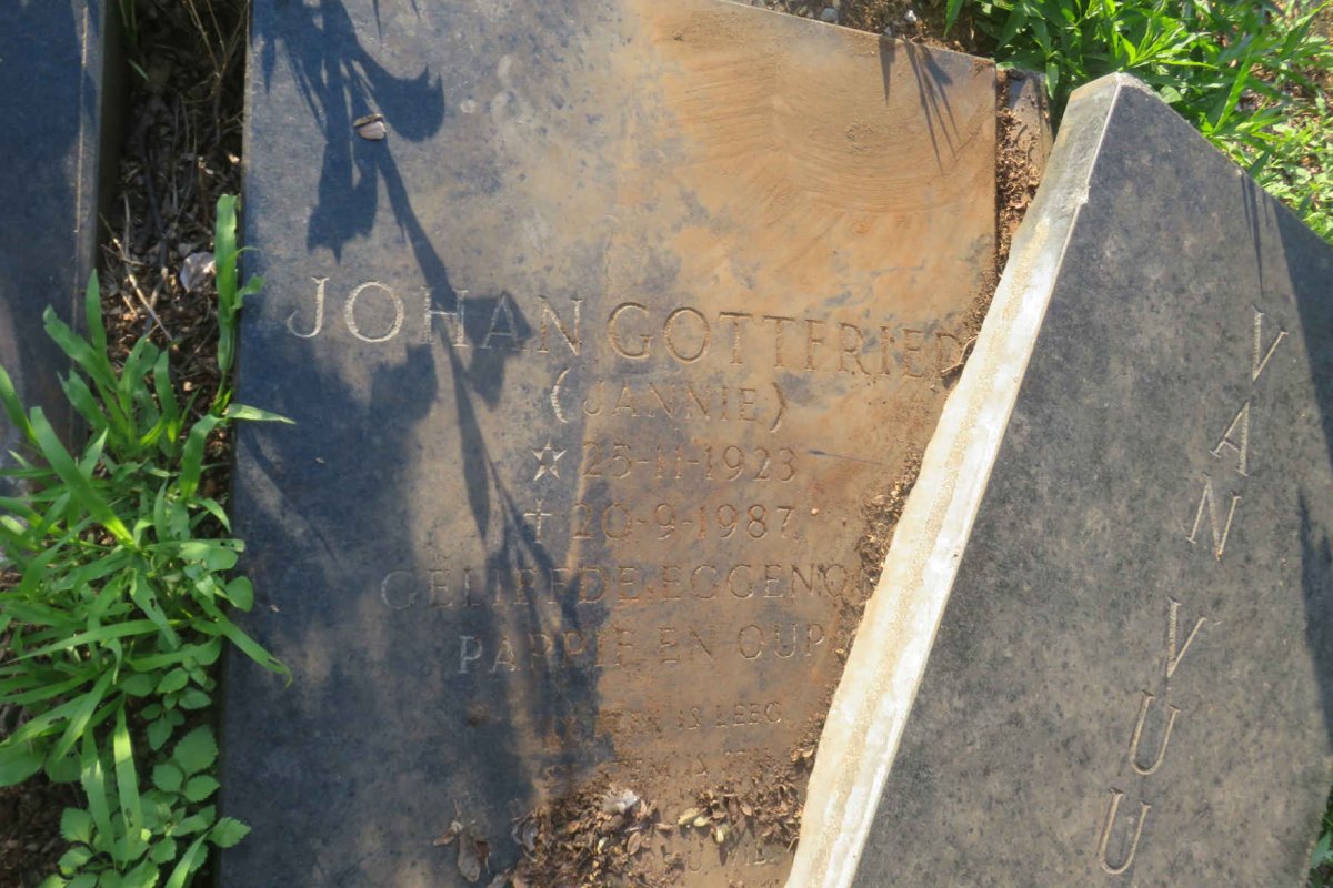 VUUREN Johan Gottfried, van 1923-1987