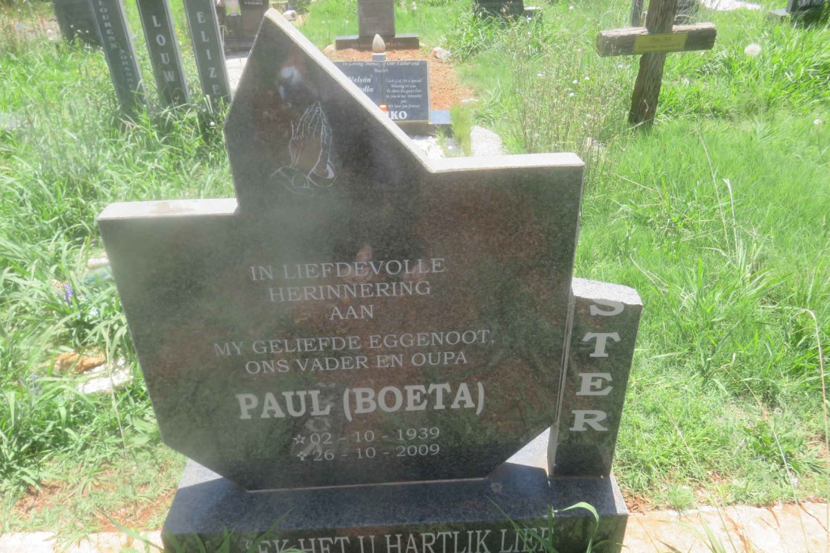 VORSTER Paul 1939-2009