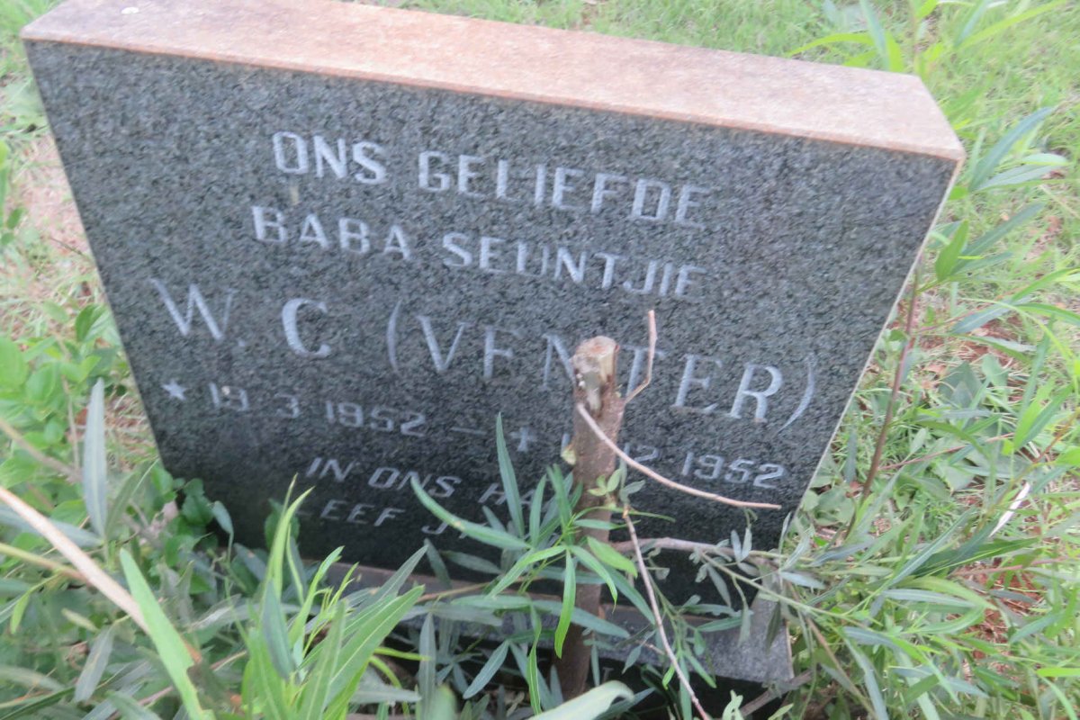 VENTER W.C. 1952-1952