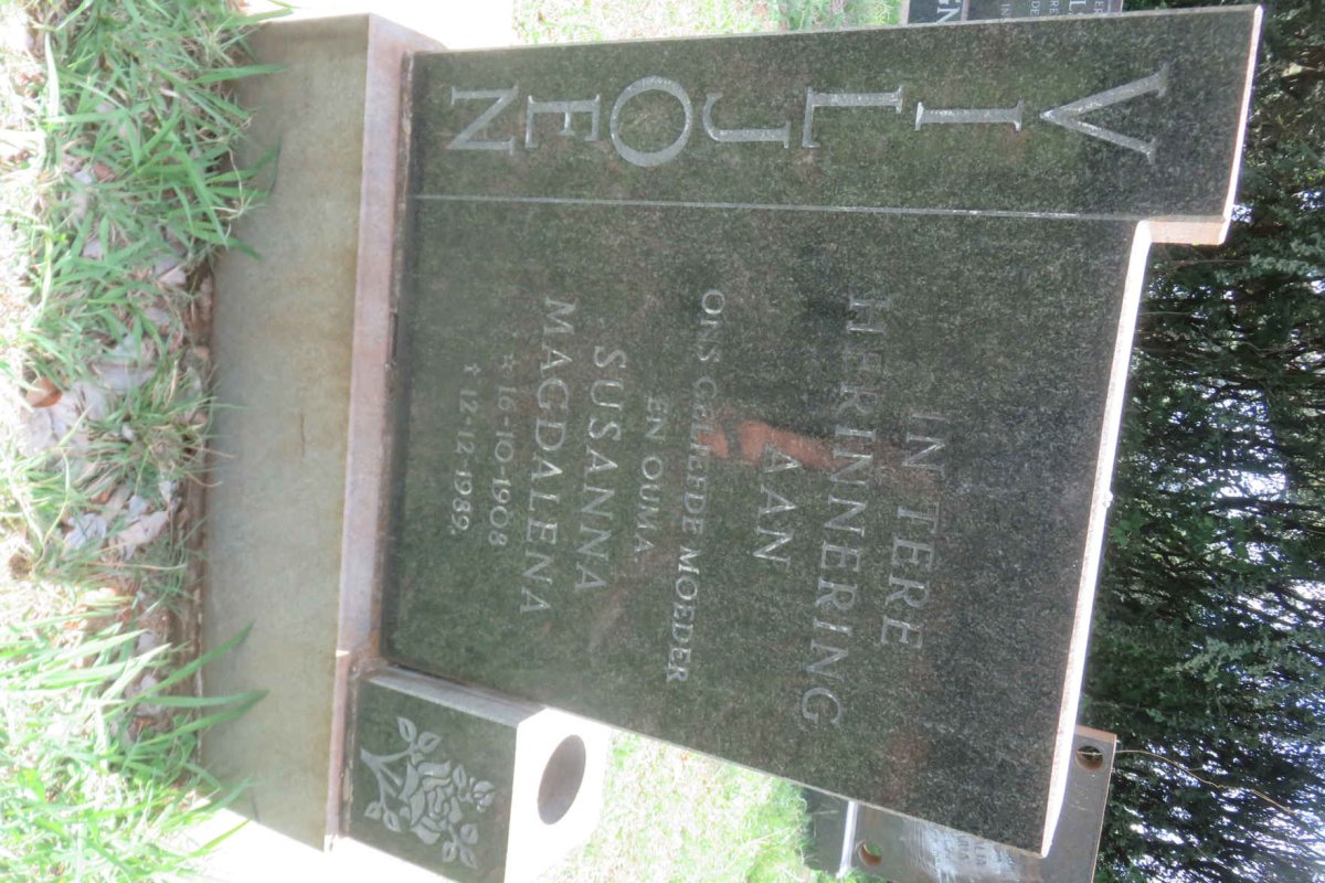 VILJOEN Susanna Magdalena 1908-1989