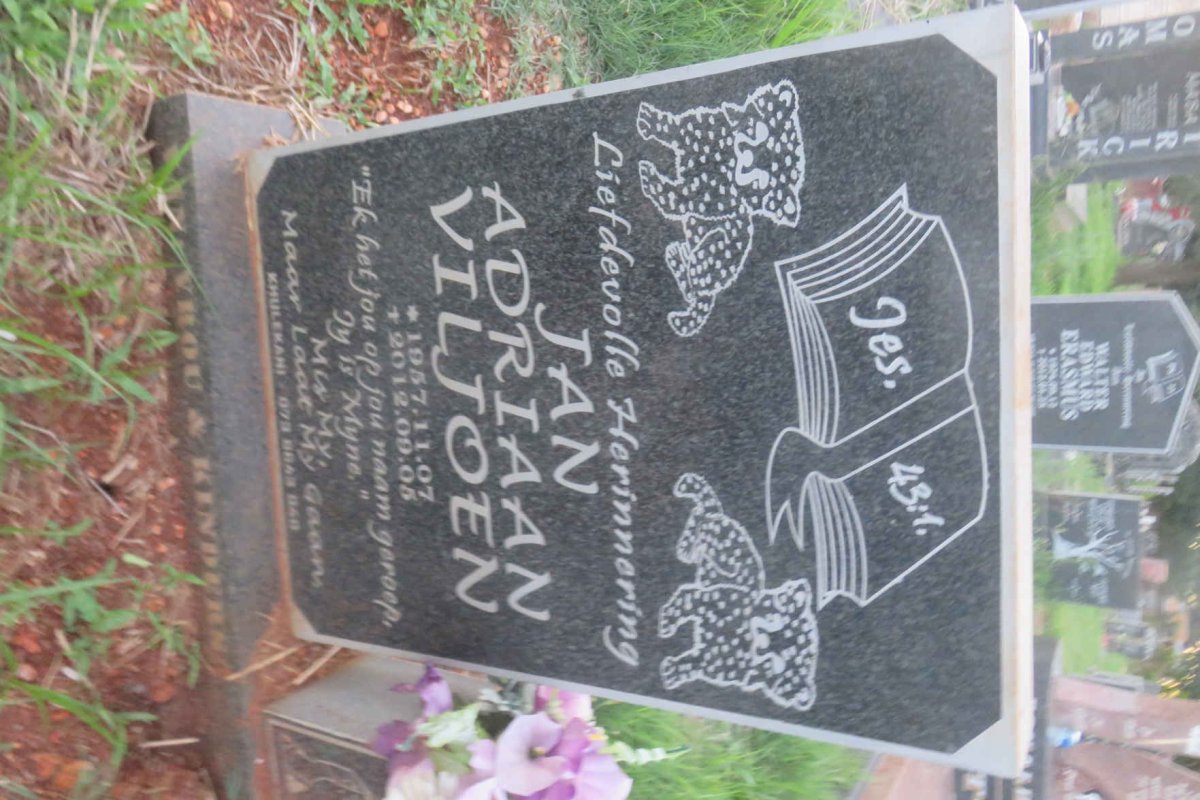 VILJOEN Jan Adriaan 1957-2012