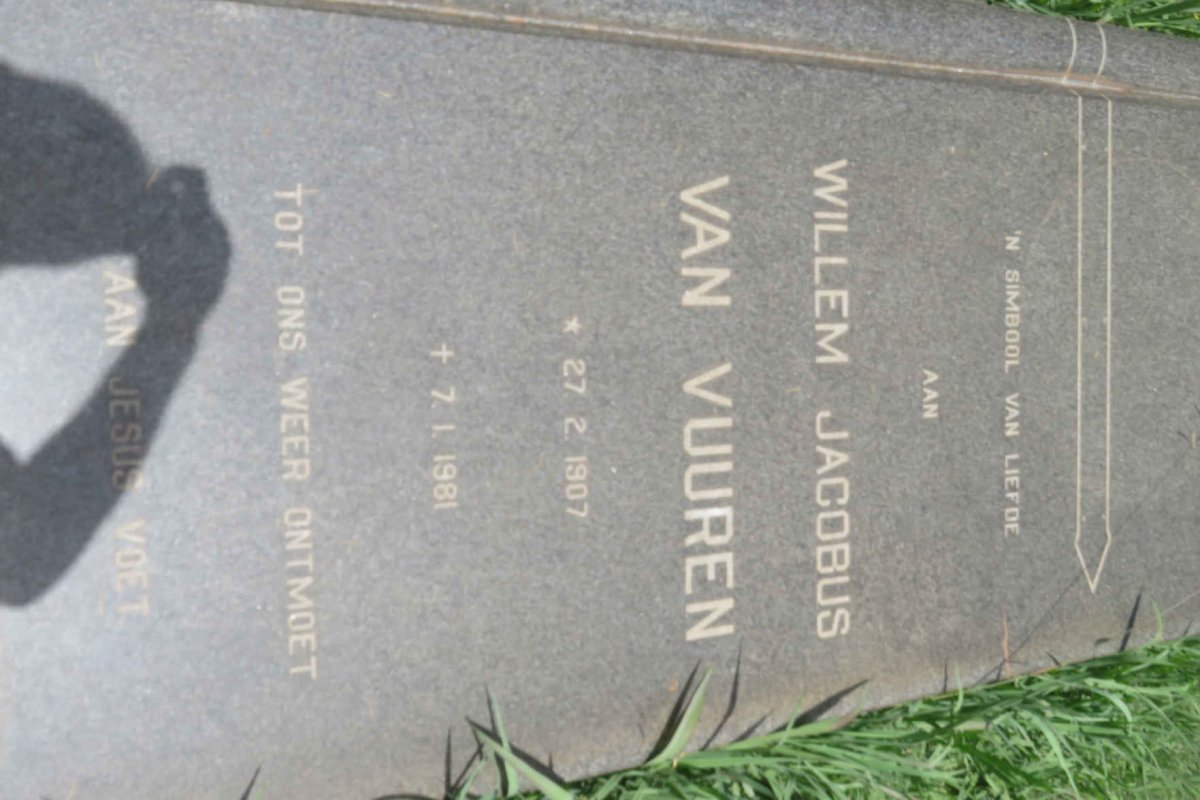 VUUREN Willem Jacobus, van 1907-1981 &amp; Johanna Susanna 1910-2000